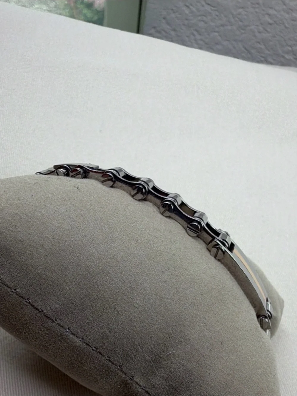 Men's Stainless Steel Two-Tone Link Bracelet